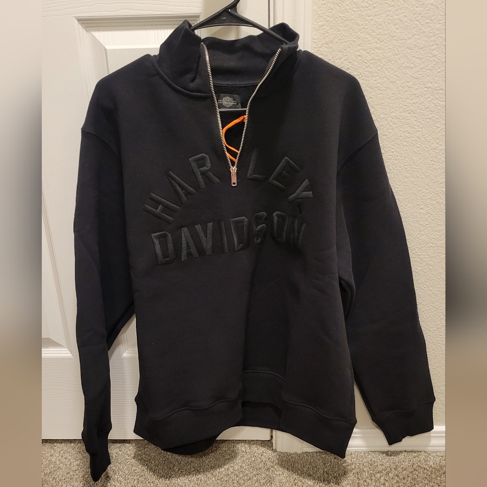 Harley Davidson Quarter zip mens medium new with tag